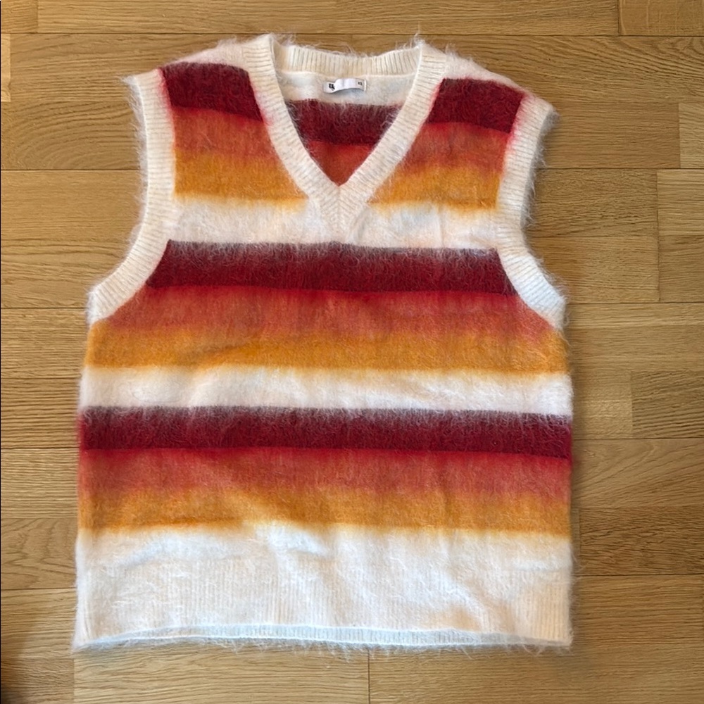 Striped Multicolor Women's Sweater Vest